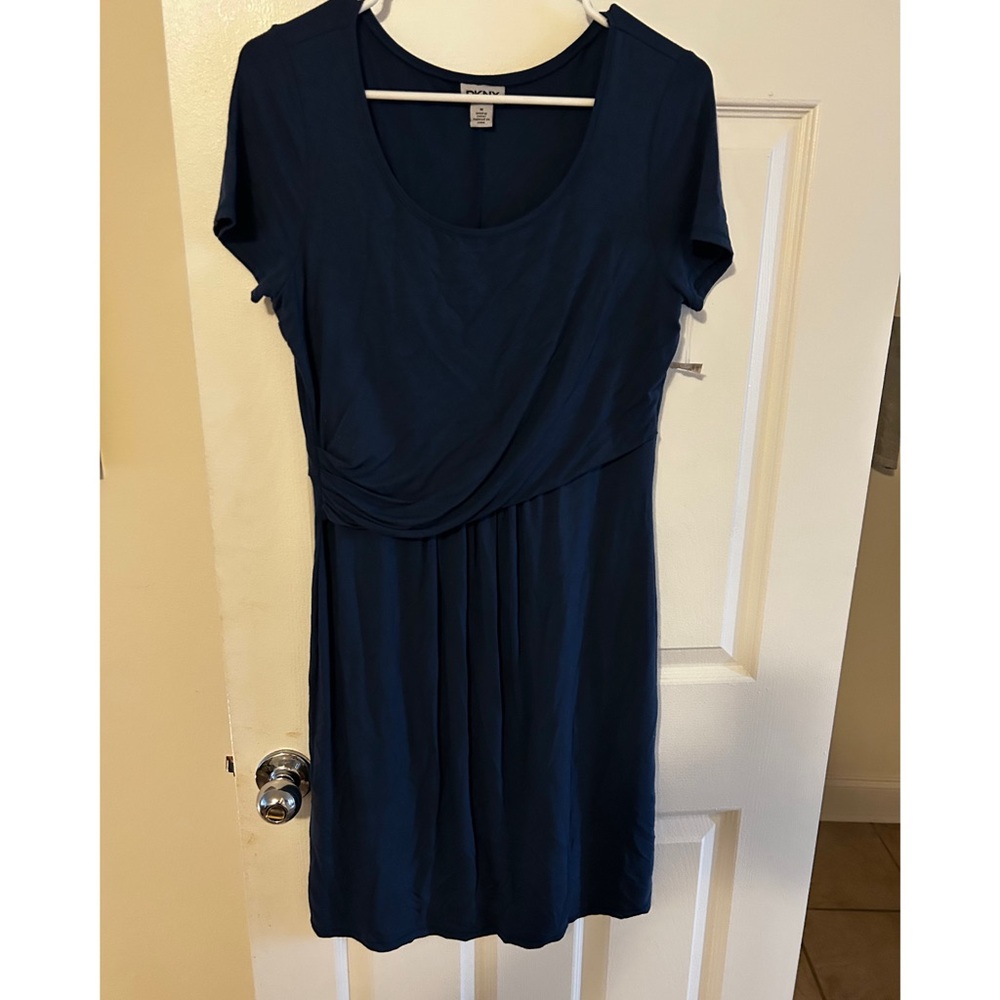 DKNY Dark Blue Midi Dress